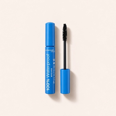 Rimmel London 100% Waterproof 001 Black Black Řasenka 8 ml