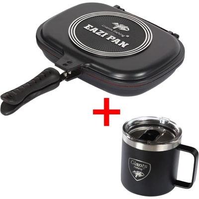 Akční set Pánev na vaření Eazi Pan Medium + Nerezový thermo hrnek 400ml Giants Fishing