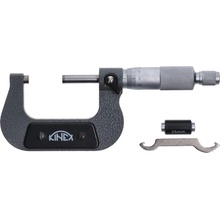 KINEX Mikrometr třmenový 25-50 mm/0,01mm, ČSN 25 1420, DIN 863