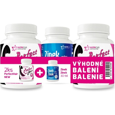 Perfect Hair New Methionin 500 mg 200 tablet + Zinek 30 tablet