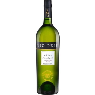 Tio Pepe Dry Palomino Fino Sherry 1l 15% (holá láhev)