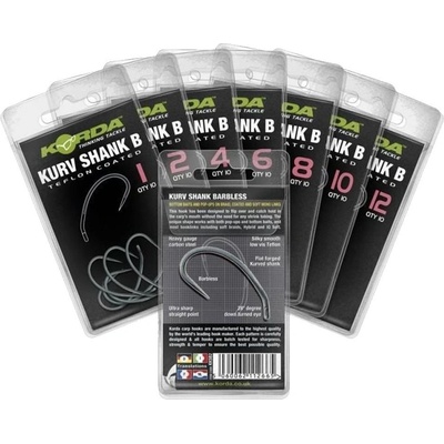 Korda Kurv Shank Barbless vel.2 10 ks