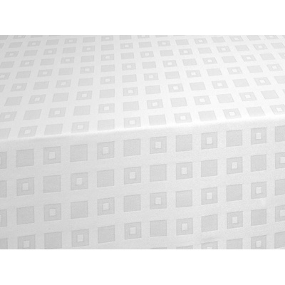 SCANquilt ubrus Kana bílá kostky 150x250 cm