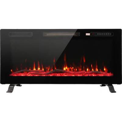 Homcom elektrický krb 92 cm nástěnný vestavný nebo volně stojící