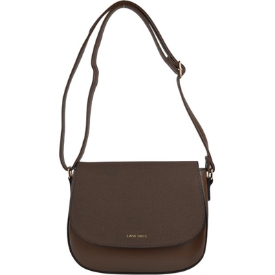 Lara Bags VANESA dámska crossbody koženková kabelka coffee