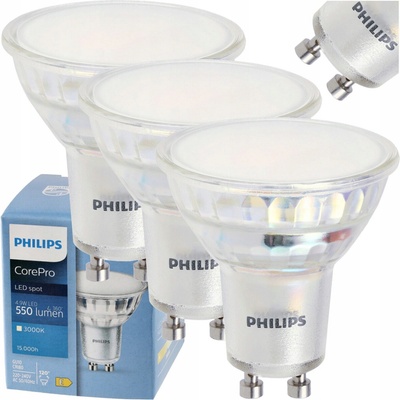 Philips LED žiarovka GU10 5W 50W 550lm 4000K Neutrálna 120°