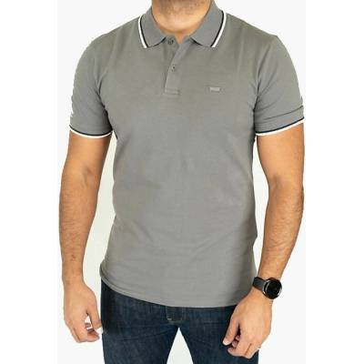 Levi's Slim Housemark Polo A4842-0090 Scye Tipping Stripe Smoked Pearl
