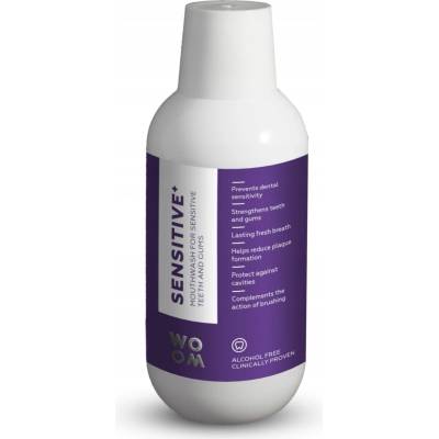 Woom bez alkoholu na citlivé zuby 500 ml