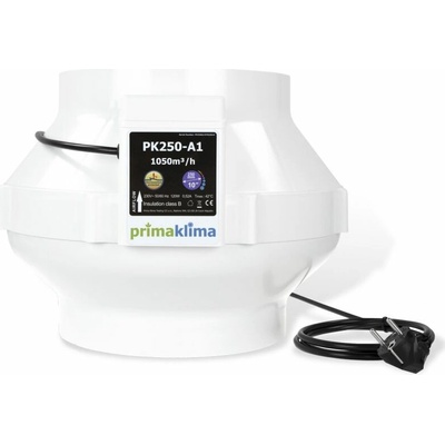 Ventilátor PRIMA KLIMA 1050 m3/h, 250 mm, 1-rýchlostný (PK250-A1)