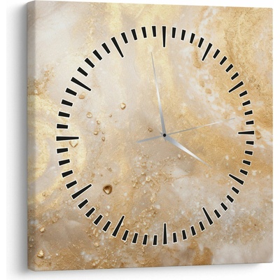 Obraz - Vzorovaná textura (s hodinami), jednodílný 30x30 cm s hodinami