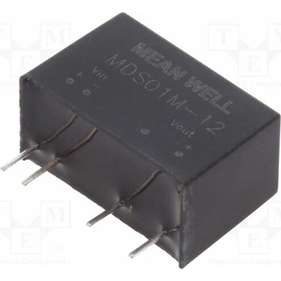 MEAN WELL MDS01M-12 Měnič: DC/DC; 1W; Uvst: 10,8÷13,2VDC; Uvýst: 12VDC; Ivýst: 84mA; SIP7 – Hledejceny.cz