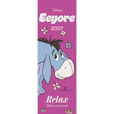 CurePink Oficiální nástěnný Disney: Medvídek Pú Ijáček 14,4 x 42 cm [30527P] 2027