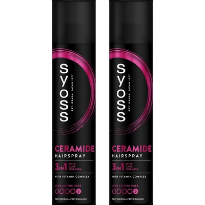 Syoss Ceramide Lak na vlasy Extra Silná Fixace 2 ks