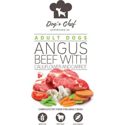 Dog's Chef Active Dogs Angus Beef With Cauliflower & Carrot 2 x 12 kg