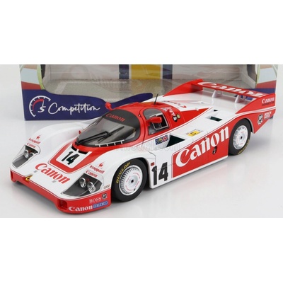 Solido Porsche 956 Turbo Team Canon Racing N 14 24h Le Mans 1983 J.palmer J.lammers R.lloyd Červená Bílá 1:18