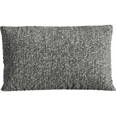 Micadoni Tmavě šedý bouclé polštář Nuria 60x40