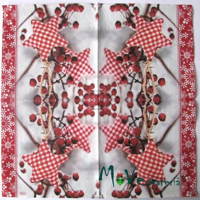 ubrousek na decoupage 33 x 33cm 1ks vánoční