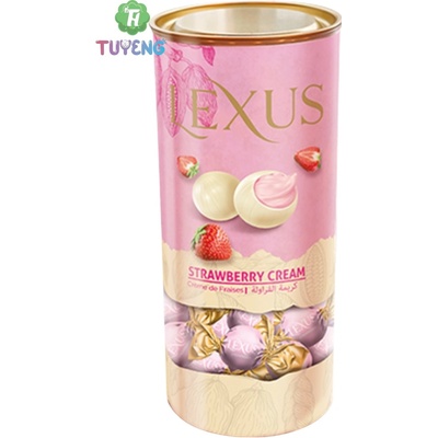 Lexus kakaové bonbóny strawberry cream dóza 0,5 kg