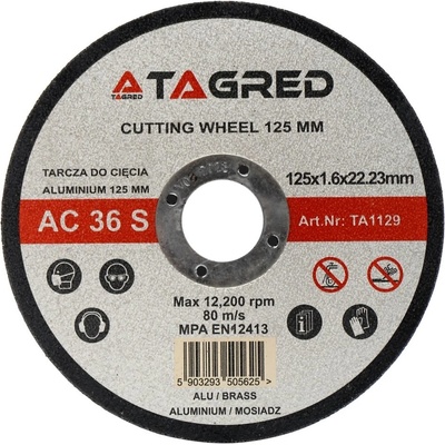 Tagred Kotúč na rezanie 125 x 22,2 x 1,6 mm TA1129