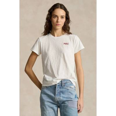 Polo Ralph Lauren Bavlnené tričko dámsky 211949879 béžová
