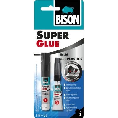 BISON SUPER GLUE All Plastic 3 ml + 2 g