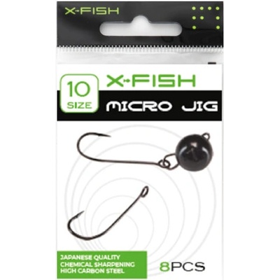 X-Fish Mikrojig vel. 10 8 ks