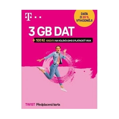 T-Mobile SIM Twist S námi 3GB