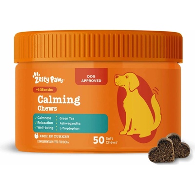 Zesty Paws Calming Chews s morčacím 50 žuvacích tabliet