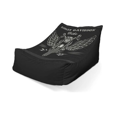 Sablio sedací vak lounge Harley-Davidson S křídly 80 x 95 x 50 cm