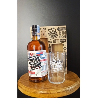 Contrabando Anejo 5y 38% 0,7 l (dárkové balení 1 sklenice)