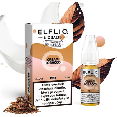 Elf Bar ELFLIQ Nic SALT Cream Tobacco 10 ml 10 mg