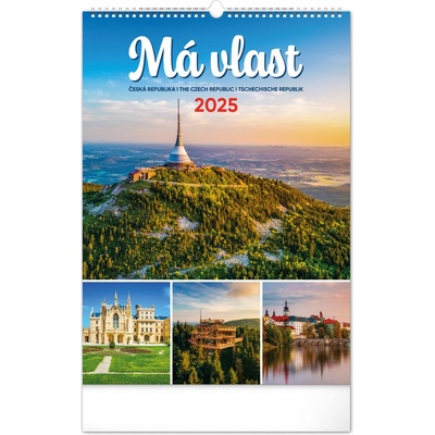 Nástenný Má vlasť CZ 33 × 46 cm 2025