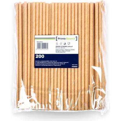 PrimeSource Brčko papírové Kraft 6 x 200 mm 200 ks