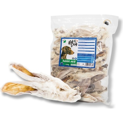 KidDog králičí uši se srstí 500 g