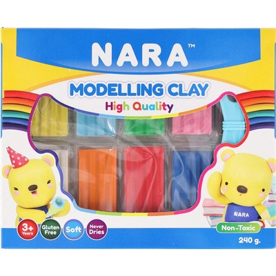 Strigo Plastelína / modelína NARA 10 barev