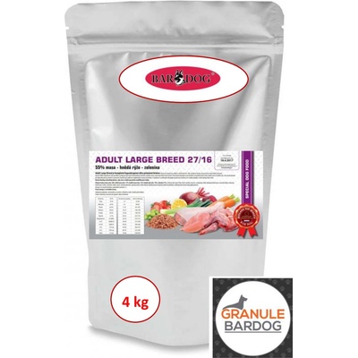 Bardog Hypoalergenné Adult Large Breed 27/16 4 kg