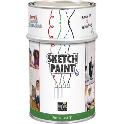 MagPaint SketchPaint popisovateľná farba na stenu 1 l biela