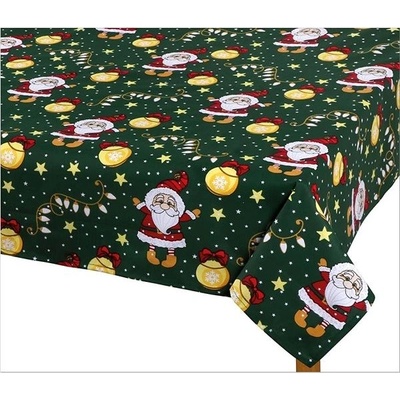 Bellatex obrus VÁNOCE vánoční motiv zelený 70x70cm