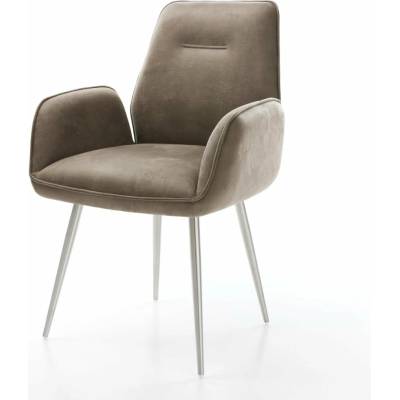 Delife Zoa-Flex mikrovlákno taupe vintage zúžená nerezová ocel taštičkové pružiny