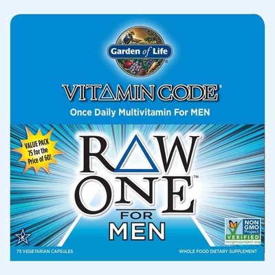 Garden of Life Vitamin Code RAW ONE multivitamín pro muže 75 kapslí