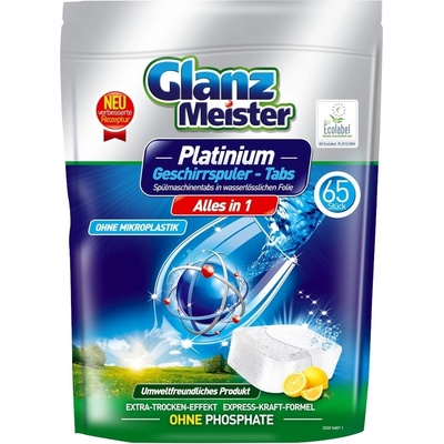 Glanz Meister Platinum Alles in 1 Tablety do myčky 65 ks – Hledejceny.cz