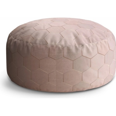 Sablio Taburet Circle Rose gold: 40x50 cm