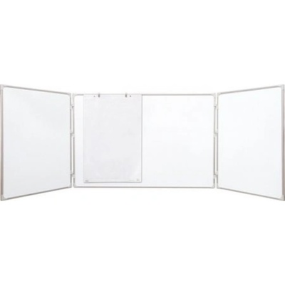 Velkoobchodplus magnetická rozkládací školní tabule, trojdílná, keramický povrch, triptych Varianta: 150 x 100 cm