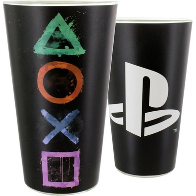 CurePink Sklenice Playstation Logo PP4128PS 400 ml