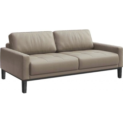 Mesonica Šedá dvoumístná kožená pohovka Musso Tufted 173 cm