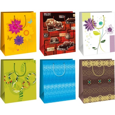 Ditipo Darčeková taška DAB mix motívov, 26,4 x 13,6 x 32,7 cm, 1 ks