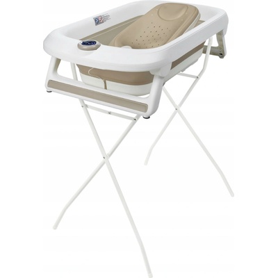 Primabobo LUX skládací vanička 85 cm se stojanem a lehátkem béžová