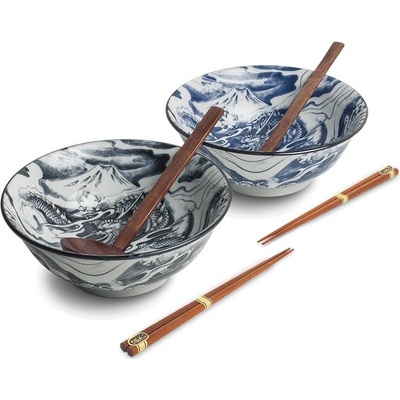 EDO JAPAN Japonská Miska Ramen Set Dragon 20,5 x 8 cm