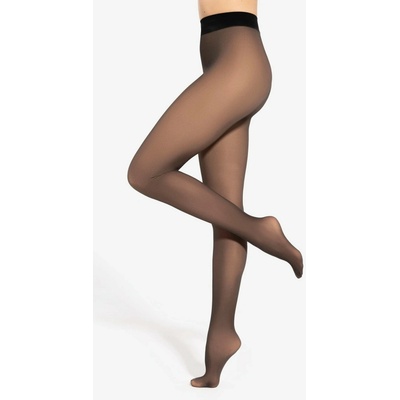 Gatta Punčocháče s průhledným efektem 50 DEN nero nude