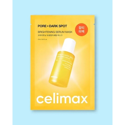 Celimax Pore + Dark Spot Brightening Serum Mask Rozjasňující sérová maska 27 ml 10 ks